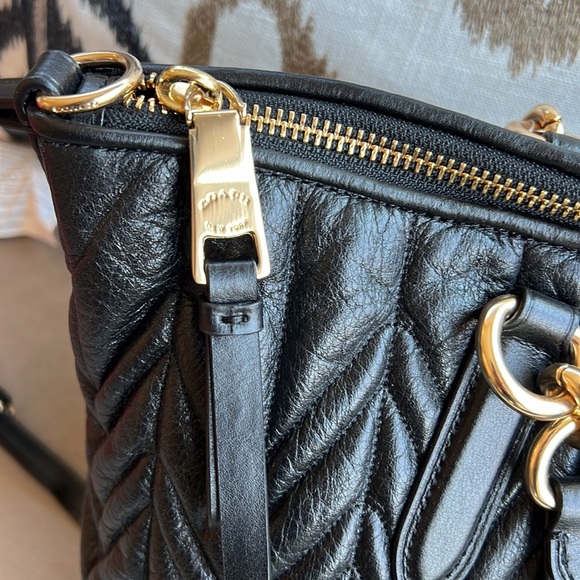 LIMITED ADDITION Coach quilted black sachel leather - Picture 5 of 8